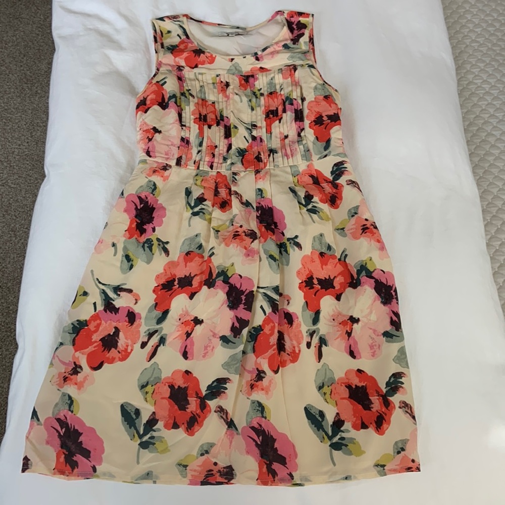 Madewell Silk Floral Dress